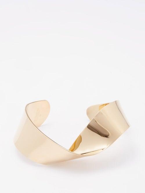 Jil Sander - Twisted Cuff - Womens - Gold