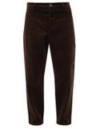 Matchesfashion.com Oliver Spencer - Judo Cotton-corduroy Straight-leg Trousers - Mens - Brown