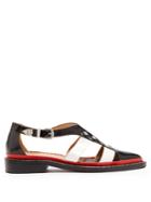 Toga Point-toe Cut-out Leather Shoes