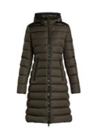 Moncler Taleve Leather-panel Quilted Coat