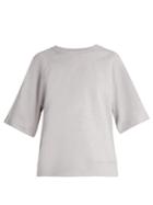 Tibi Easy Short-sleeved Cotton-jersey Sweatshirt