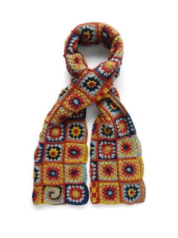 Story Mfg. - Patchwork Floral Cotton-crochet Scarf - Womens - Multi