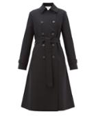 Matchesfashion.com Harris Wharf London - Double-breasted Felted-wool Trench Coat - Womens - Black