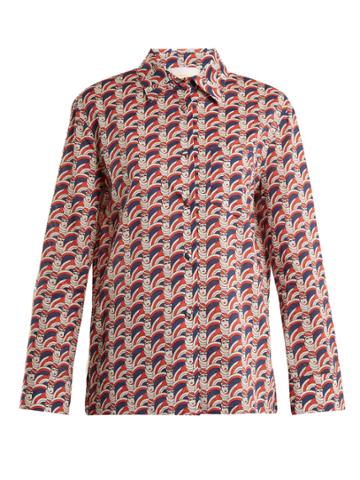 La Doublej Editions Face-print Cotton Shirt