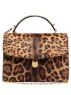 Matchesfashion.com Bienen-davis - Charlie Leopard Print Calf Hair Top Handle Bag - Womens - Leopard