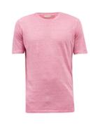 120 Lino 120% Lino - Linen-jersey T-shirt - Mens - Pink