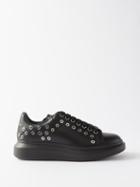 Alexander Mcqueen - Oversized Raised-sole Studded Leather Trainers - Mens - Black