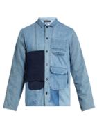 Longjourney Utility Button-patch Cotton-denim Shirt