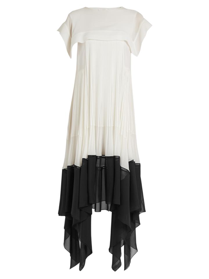 Chloé Butterfly-hem Crepe Dress