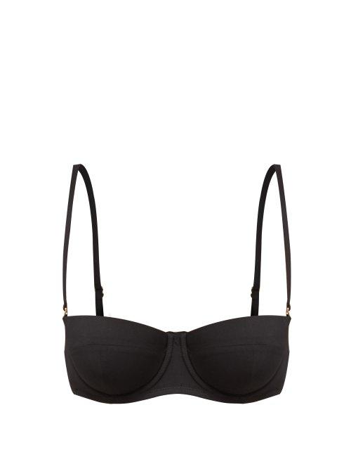 Matchesfashion.com Dolce & Gabbana - Balconette Bikini Top - Womens - Black