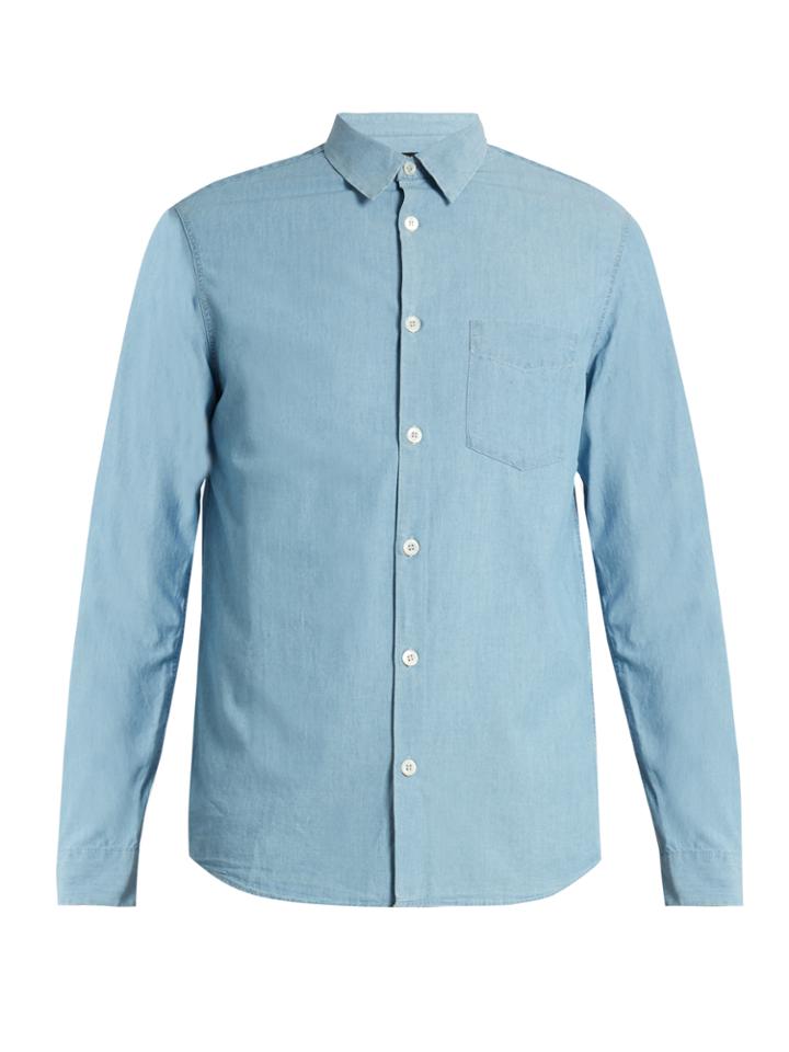 A.p.c. Xavier Cotton-chambray Shirt