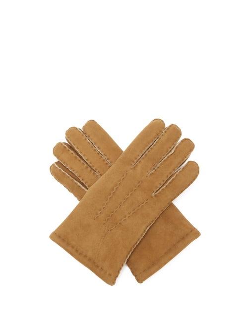 Dents - York Shearling Gloves - Mens - Beige