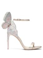 Matchesfashion.com Sophia Webster - Chiara Butterfly Wing Leather Stiletto Sandals - Womens - White Multi