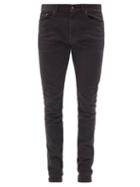 Matchesfashion.com Saint Laurent - Faded Skinny-leg Jeans - Mens - Black