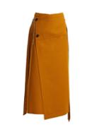 Matchesfashion.com Marni - Tie Waist Wool Wrap Skirt - Womens - Dark Orange