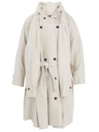 Y/project Stand-collar Linen Trench Coat