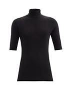 Matchesfashion.com Norma Kamali - Roll-neck Stretch-jersey Top - Womens - Black