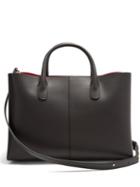 Matchesfashion.com Mansur Gavriel - Red Lined Folded Leather Bag - Womens - Black