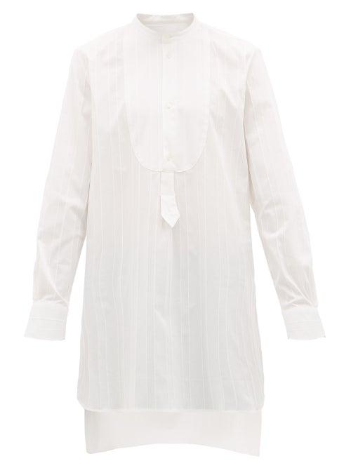Matchesfashion.com Palmer//harding - Paul Striped Cotton-blend Poplin Shirt - Mens - White