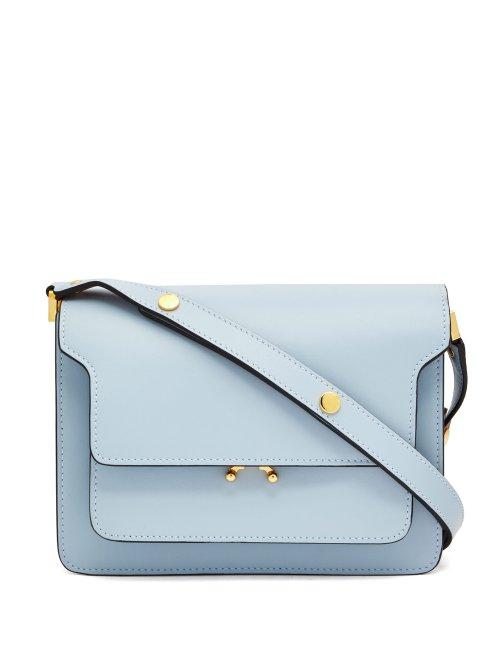 Matchesfashion.com Marni - Trunk Medium Leathers Shoulder Bag - Womens - Light Blue