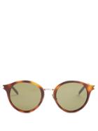 Matchesfashion.com Saint Laurent - Round Frame Sunglasses - Womens - Tortoiseshell