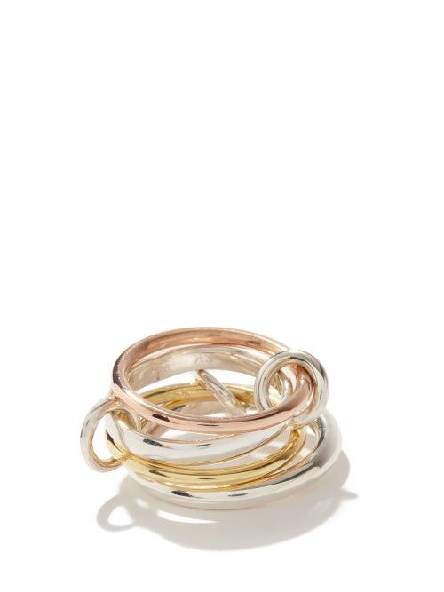 Spinelli Kilcollin - Hyacinth 18kt Gold And Sterling-silver Ring - Womens - Silver Multi