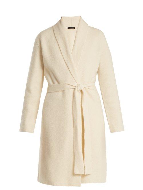 Matchesfashion.com The Row - Naido Long Line Belted Cashmere Cardigan - Womens - Ivory