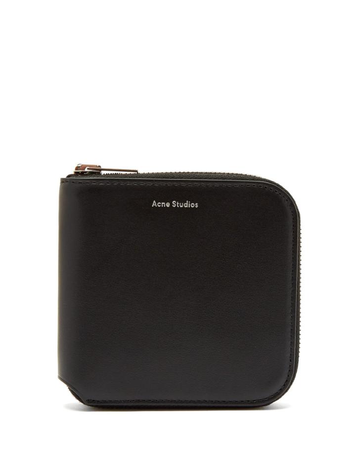 Acne Studios Csarite S Leather Zip-around Wallet
