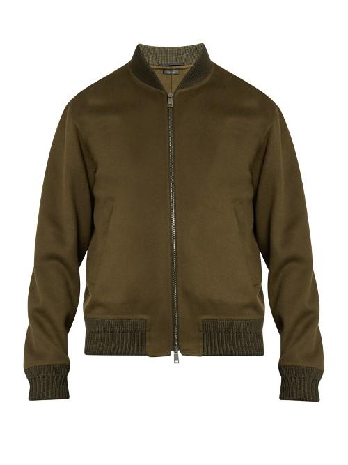 Jil Sander Wool And Cashmere-blend Bomber Jacket