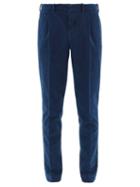Matchesfashion.com Incotex - Tailored Slim Leg Trousers - Mens - Blue