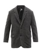 Isabel Marant - Gixy Single-breasted Checked-wool Blazer - Mens - Dark Grey