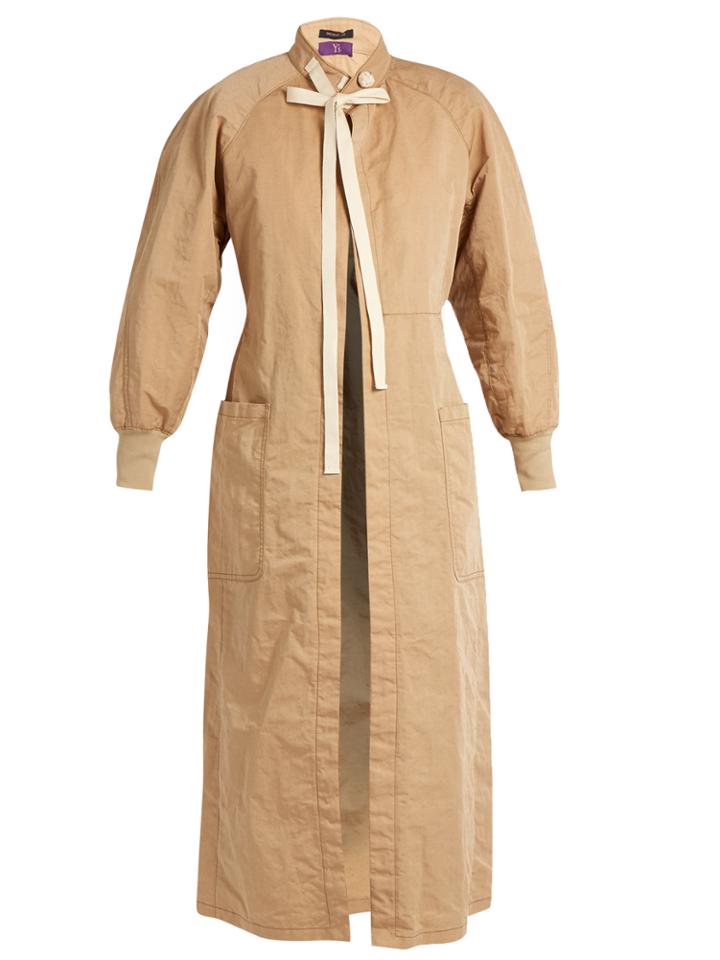 Y's By Yohji Yamamoto Oversized Open-front Coat