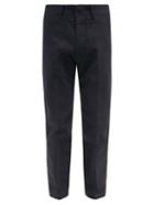 Mens Rtw Tom Ford - Garment-dyed Cotton-canvas Tapered-leg Chinos - Mens - Navy
