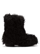 Matchesfashion.com Saint Laurent - Shearling Ankle Boots - Womens - Black
