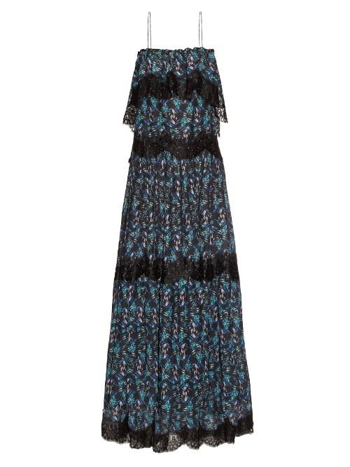 Athena Procopiou When I Close My Eyes Lace-trimmed Maxi Dress