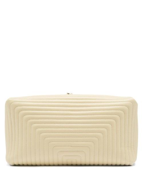 Matchesfashion.com Jil Sander - Quilted-leather Clutch - Womens - Beige