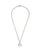 Matchesfashion.com Gucci - Gg-pendant Sterling-silver Necklace - Mens - Black Silver