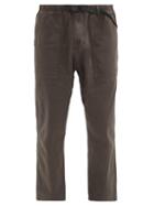Matchesfashion.com Gramicci - Patch-pocket Cotton-twill Trousers - Mens - Dark Brown