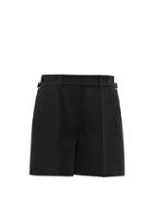 Matchesfashion.com Redvalentino - Tailored Crepe Shorts - Womens - Black