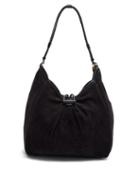Matchesfashion.com Isabel Marant - Soyat Leather-trim Suede Shoulder Bag - Womens - Black
