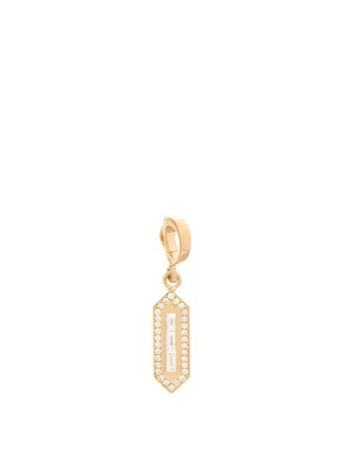 Matchesfashion.com Azlee - Diamond & 18kt Gold Charm - Womens - Gold