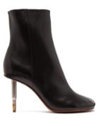 Matchesfashion.com Vetements - Killer Bullet Heel Leather Ankle Boots - Womens - Black