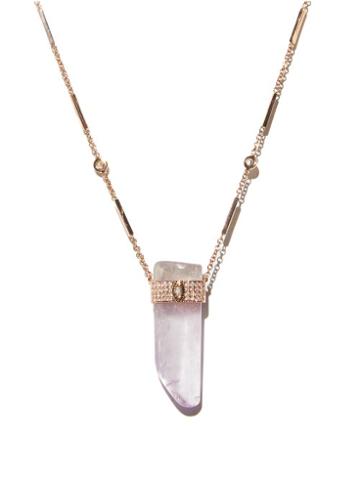 Ladies Fine Jewellery Jacquie Aiche - Diamond, Kunzite & 14kt Gold Necklace - Womens - Light Pink