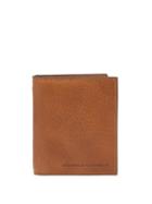 Matchesfashion.com Brunello Cucinelli - Logo-debossed Grained-leather Bi-fold Wallet - Mens - Brown