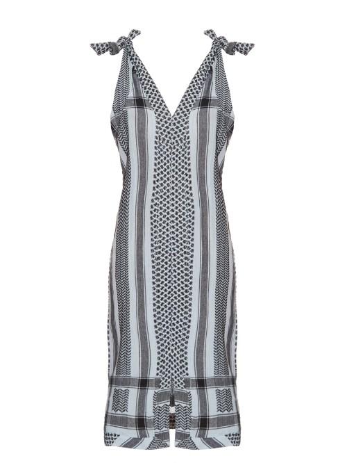 Cecilie Copenhagen Venice Scarf-jacquard Sleeveless Cotton Dress