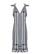 Cecilie Copenhagen Venice Scarf-jacquard Sleeveless Cotton Dress