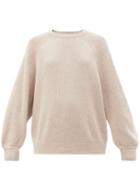 Co - Round-neck Cashmere Sweater - Womens - Light Brown