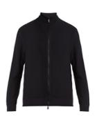 Brioni High-neck Zip-through Cotton Sweater