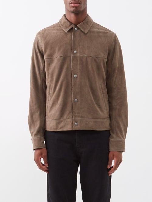 Rag & Bone - Owen Panelled Suede Jacket - Mens - Grey