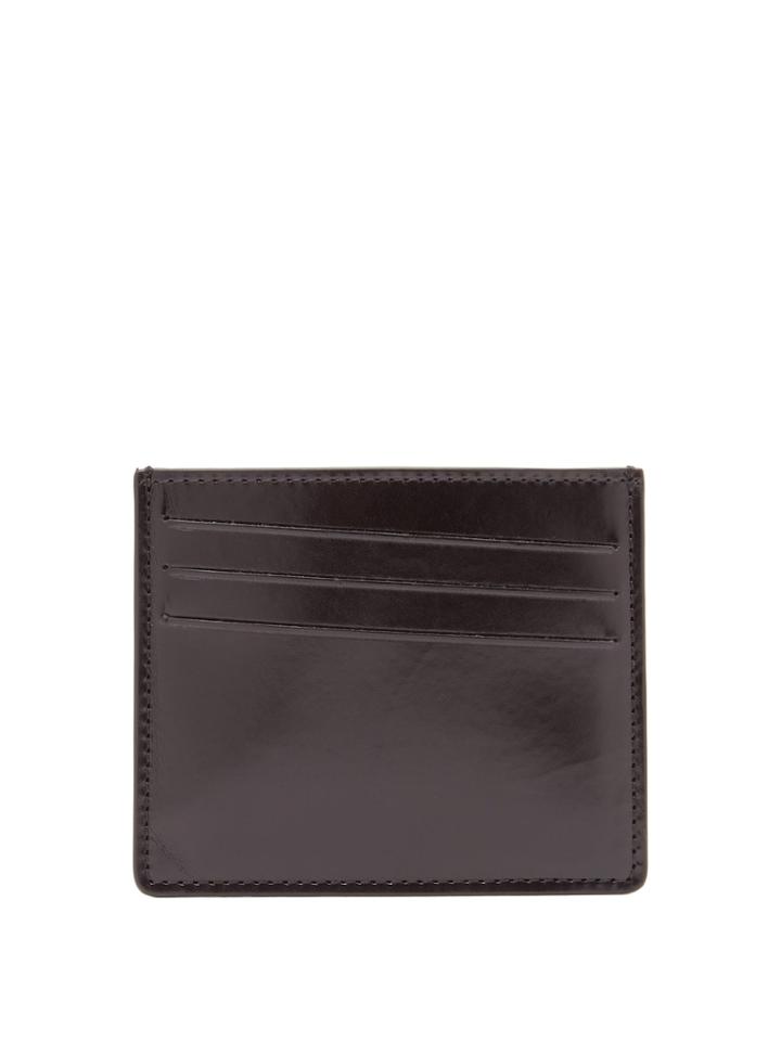 Maison Margiela Stitch-detail Leather Cardholder